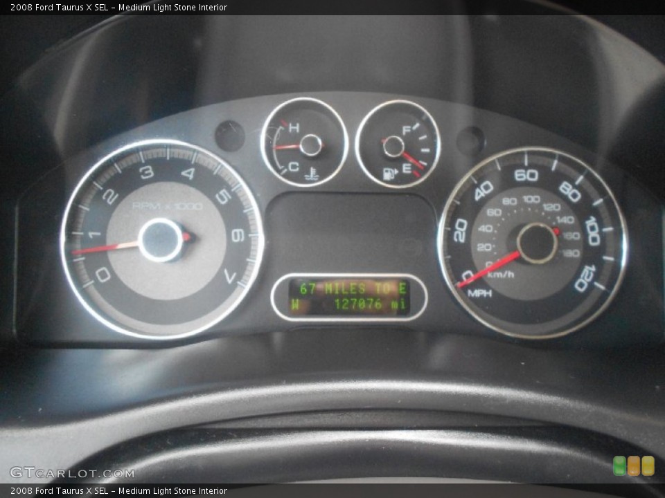 Medium Light Stone Interior Gauges for the 2008 Ford Taurus X SEL #66419411