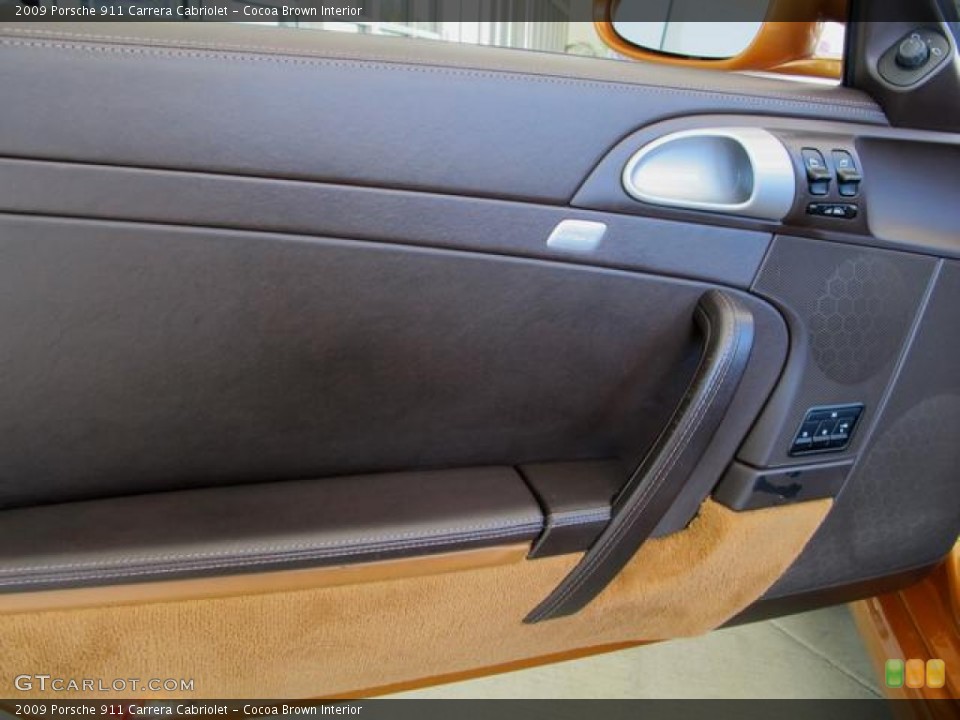 Cocoa Brown Interior Door Panel for the 2009 Porsche 911 Carrera Cabriolet #66423022