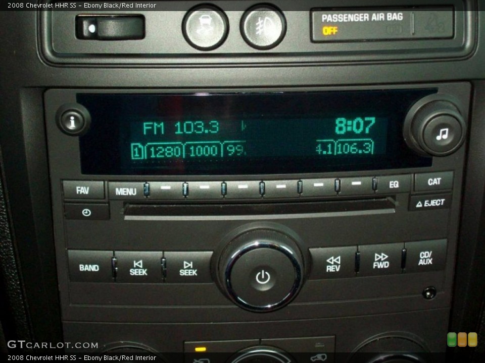 Ebony Black/Red Interior Audio System for the 2008 Chevrolet HHR SS #66423745