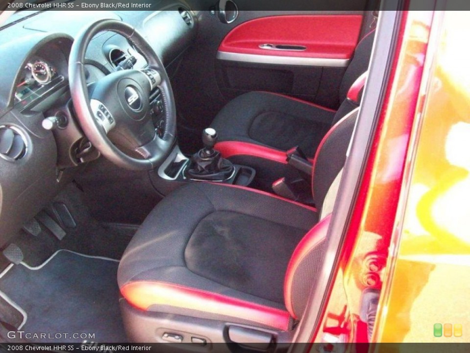 Ebony Black/Red Interior Photo for the 2008 Chevrolet HHR SS #66423799