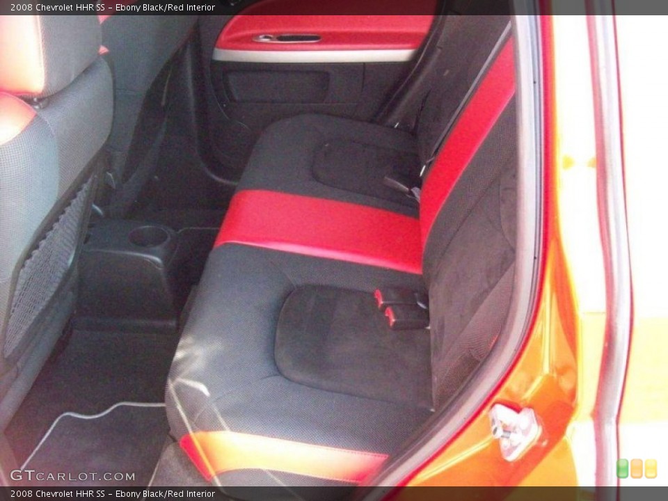 Ebony Black/Red Interior Rear Seat for the 2008 Chevrolet HHR SS #66423805