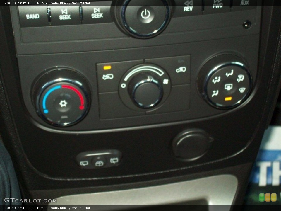 Ebony Black/Red Interior Controls for the 2008 Chevrolet HHR SS #66423844
