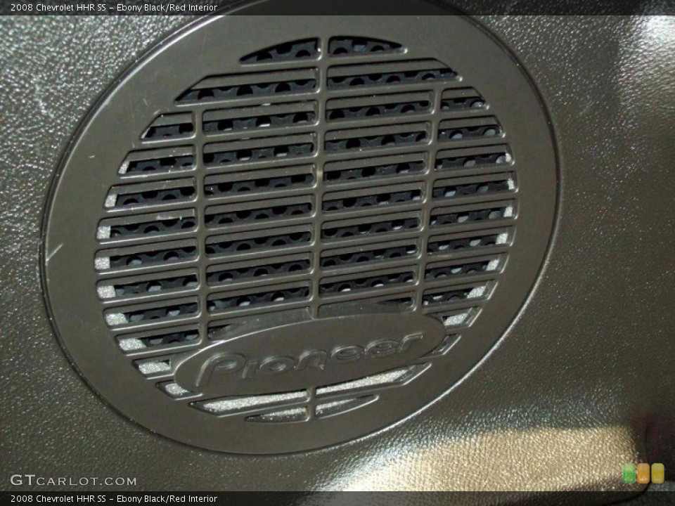 Ebony Black/Red Interior Audio System for the 2008 Chevrolet HHR SS #66423850