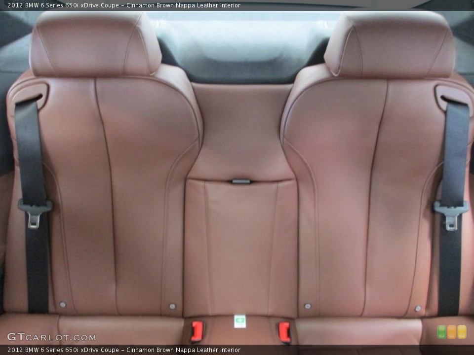 Cinnamon Brown Nappa Leather Interior Rear Seat for the 2012 BMW 6 Series 650i xDrive Coupe #66426244