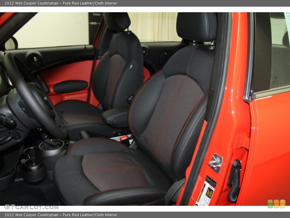 Pure Red Leather/Cloth Interior Photo for the 2012 Mini Cooper Countryman #66426853