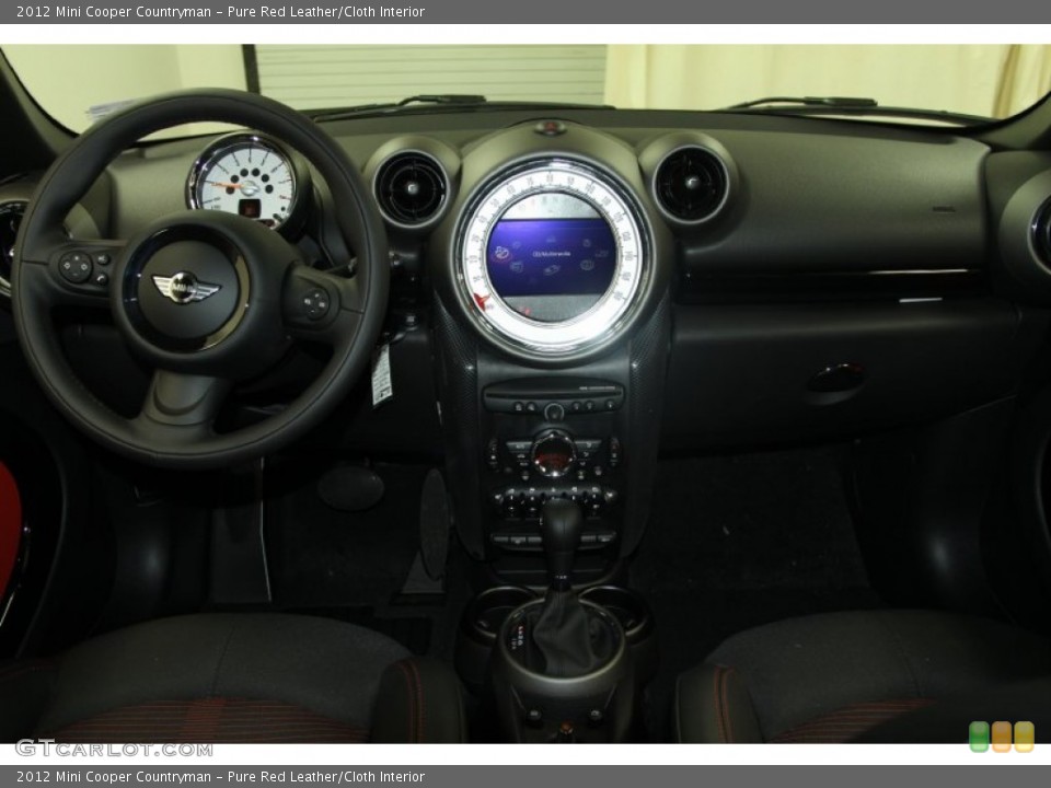 Pure Red Leather/Cloth Interior Dashboard for the 2012 Mini Cooper Countryman #66426859