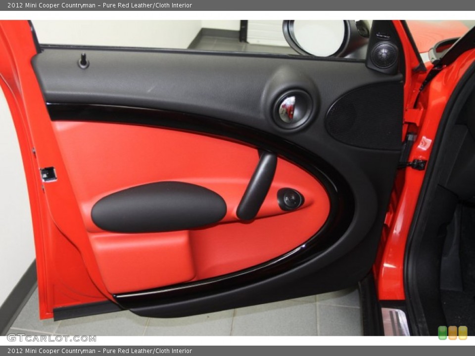 Pure Red Leather/Cloth Interior Door Panel for the 2012 Mini Cooper Countryman #66426871