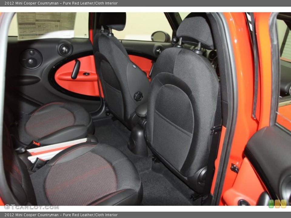 Pure Red Leather/Cloth Interior Photo for the 2012 Mini Cooper Countryman #66426934