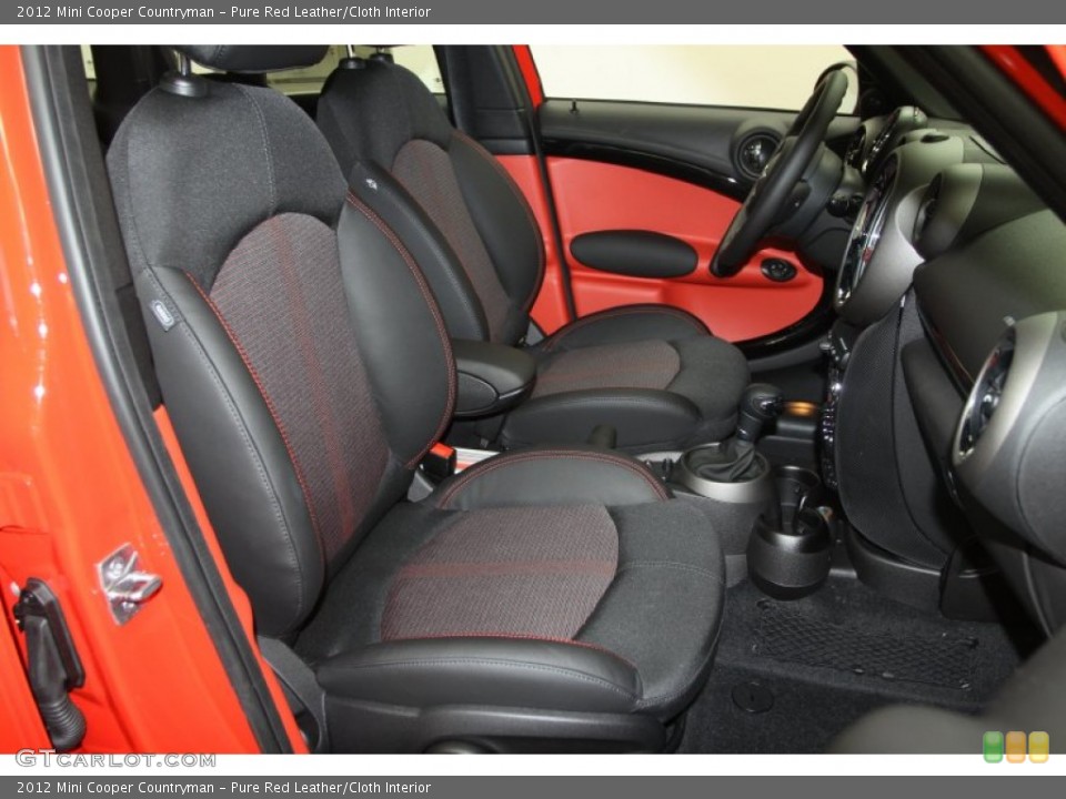 Pure Red Leather/Cloth Interior Photo for the 2012 Mini Cooper Countryman #66426952