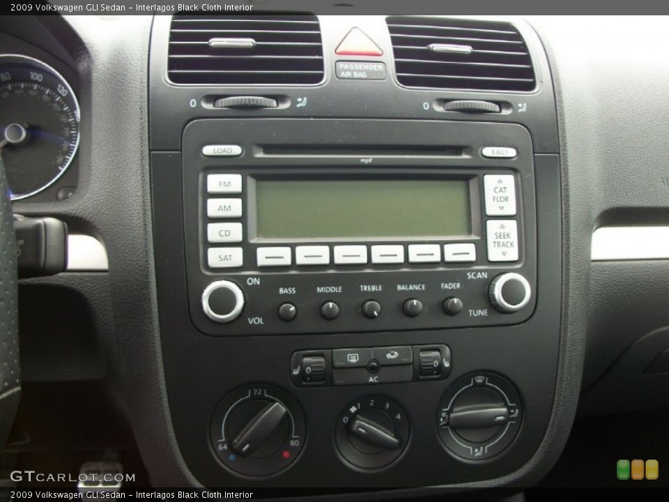 Interlagos Black Cloth Interior Controls for the 2009 Volkswagen GLI Sedan #66427099