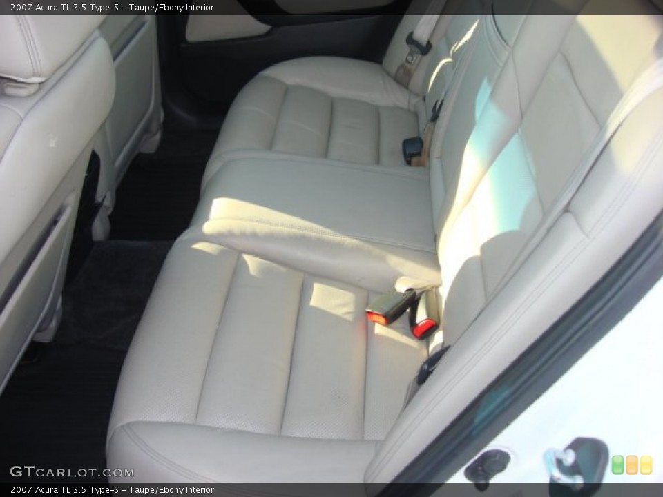 Taupe/Ebony Interior Rear Seat for the 2007 Acura TL 3.5 Type-S #66427762