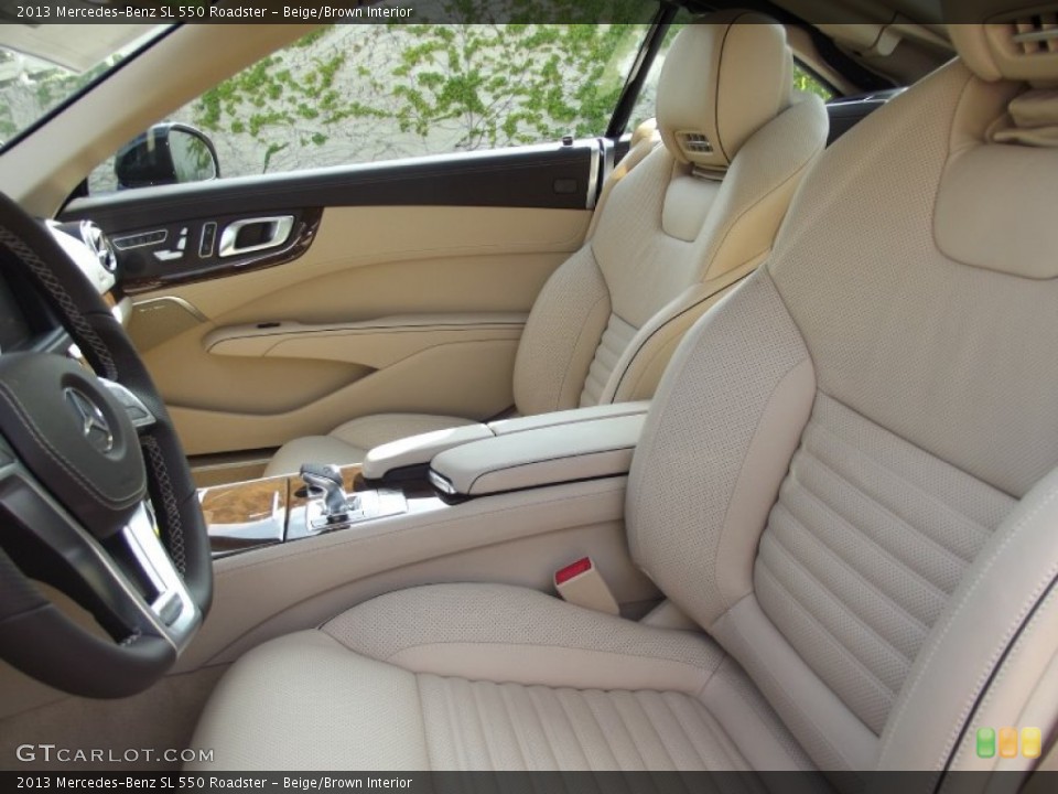 Beige/Brown Interior Front Seat for the 2013 Mercedes-Benz SL 550 Roadster #66428698