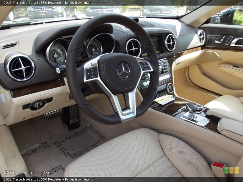 Beige/Brown Interior Photo for the 2013 Mercedes-Benz SL 550 Roadster #66428767