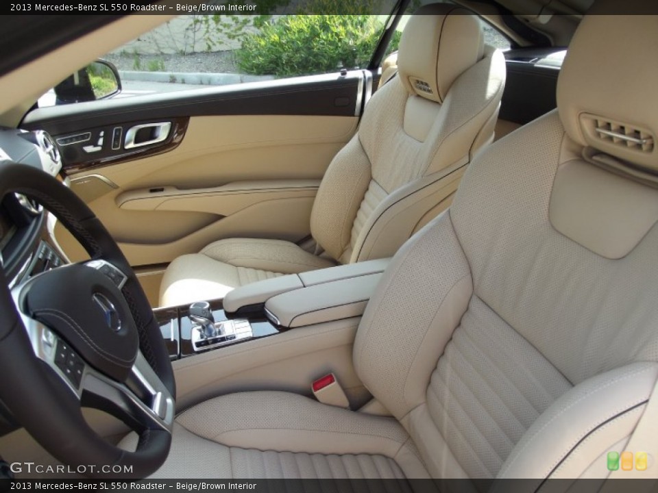 Beige/Brown Interior Photo for the 2013 Mercedes-Benz SL 550 Roadster #66428773