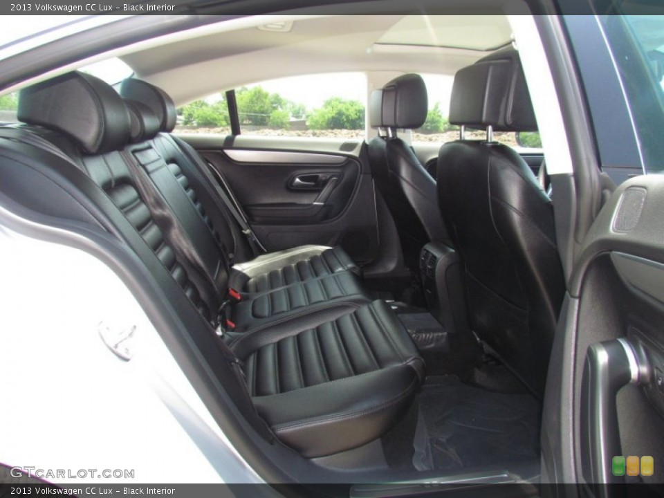 Black Interior Rear Seat for the 2013 Volkswagen CC Lux #66430906