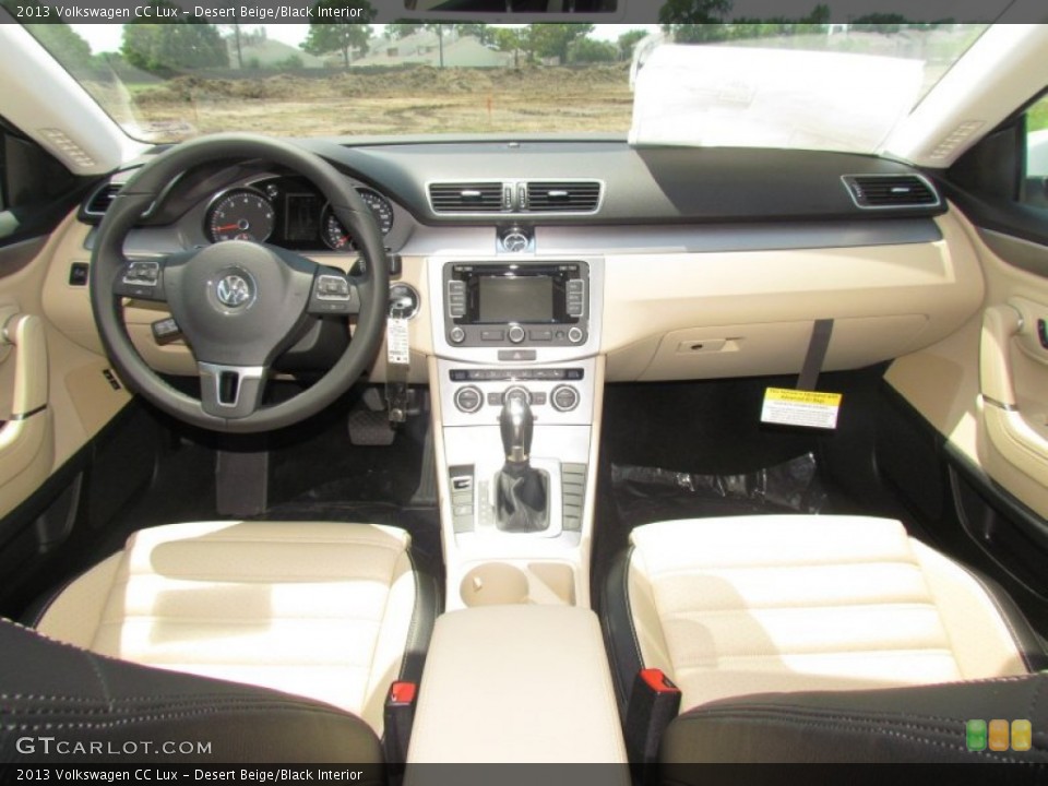 Desert Beige/Black Interior Dashboard for the 2013 Volkswagen CC Lux #66430927