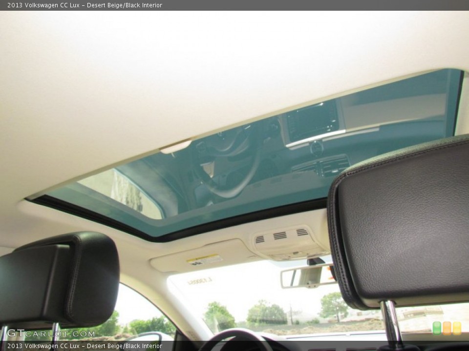 Desert Beige/Black Interior Sunroof for the 2013 Volkswagen CC Lux #66430930