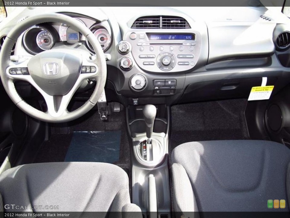 Black Interior Dashboard for the 2012 Honda Fit Sport #66432026