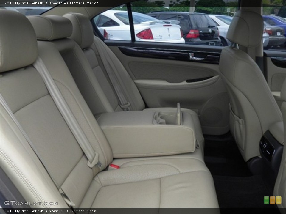 Cashmere Interior Rear Seat for the 2011 Hyundai Genesis 3.8 Sedan #66433502