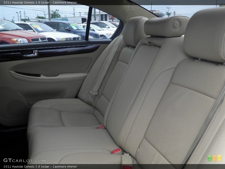 Cashmere Interior Rear Seat for the 2011 Hyundai Genesis 3.8 Sedan #66433508