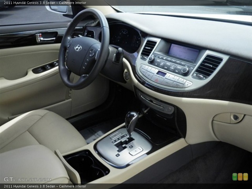 Cashmere Interior Dashboard for the 2011 Hyundai Genesis 3.8 Sedan #66433523