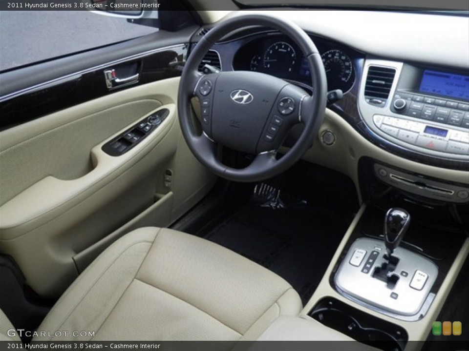 Cashmere Interior Dashboard for the 2011 Hyundai Genesis 3.8 Sedan #66433526