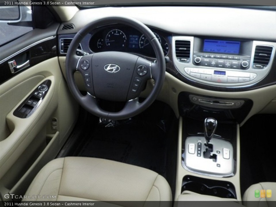 Cashmere Interior Dashboard for the 2011 Hyundai Genesis 3.8 Sedan #66433535