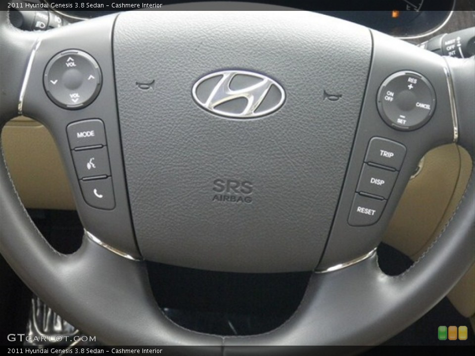 Cashmere Interior Controls for the 2011 Hyundai Genesis 3.8 Sedan #66433544