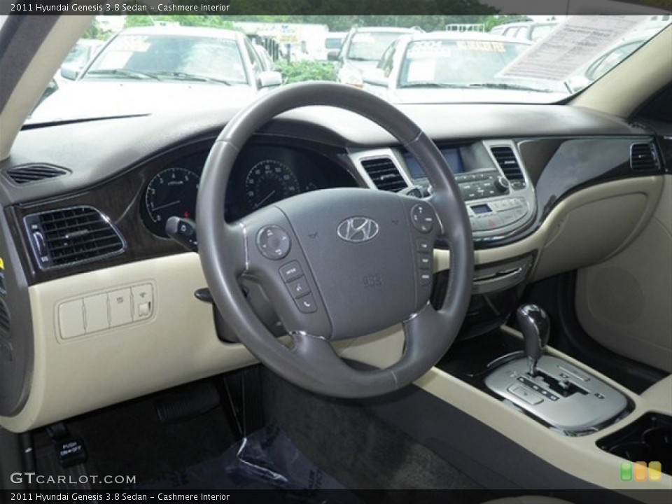 Cashmere Interior Steering Wheel for the 2011 Hyundai Genesis 3.8 Sedan #66433577
