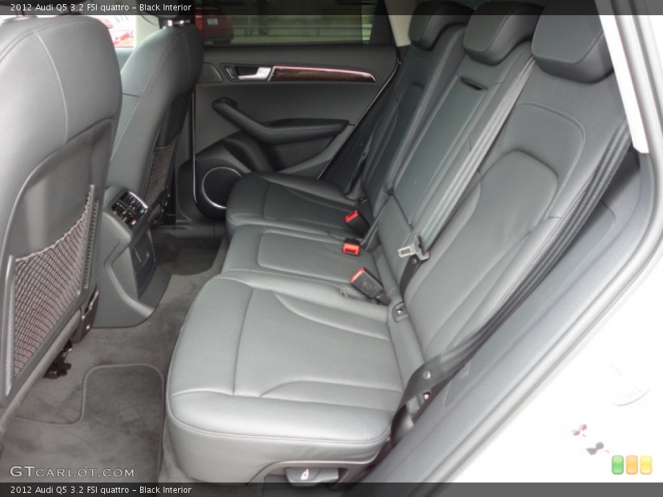 Black Interior Rear Seat for the 2012 Audi Q5 3.2 FSI quattro #66435890