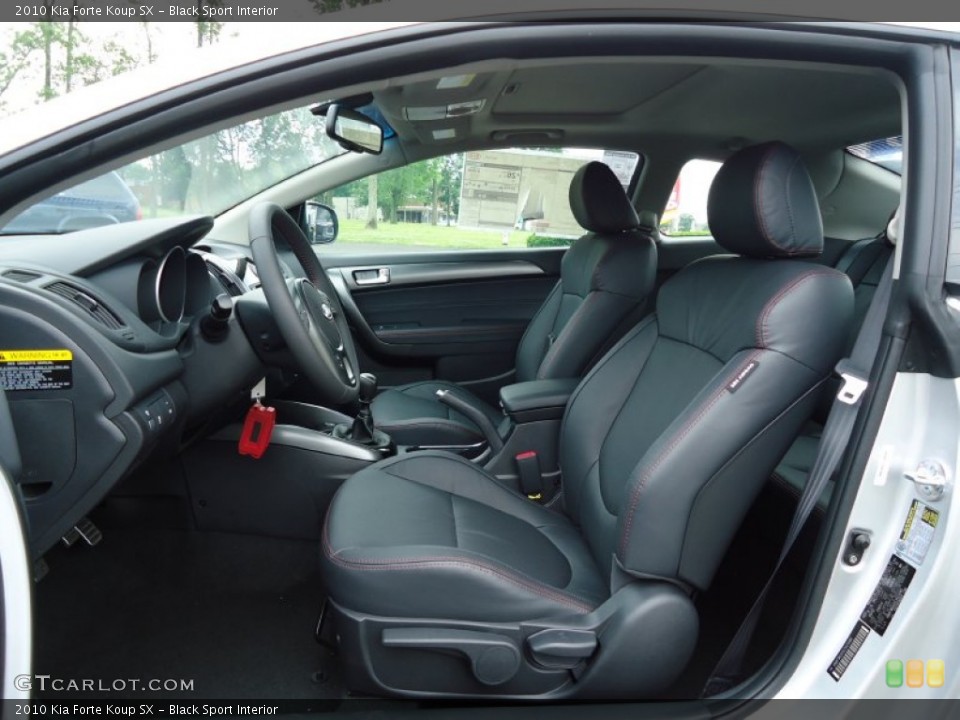 Black Sport Interior Photo for the 2010 Kia Forte Koup SX #66438931