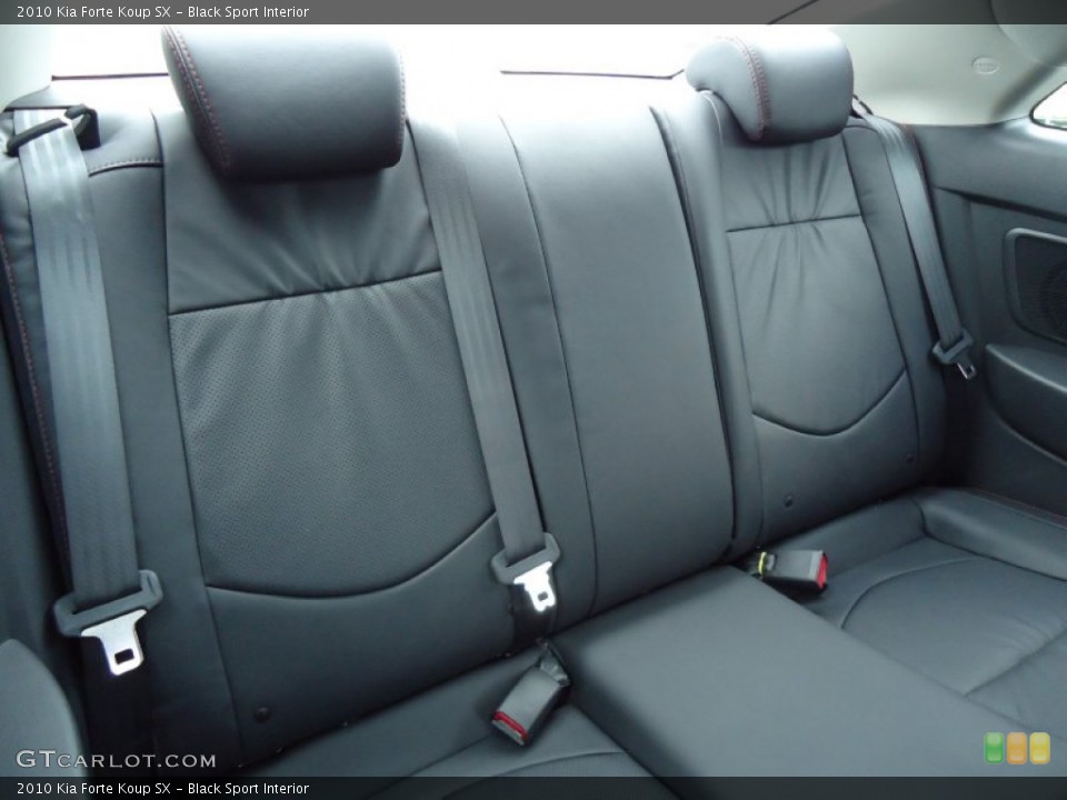 Black Sport Interior Rear Seat for the 2010 Kia Forte Koup SX #66438978