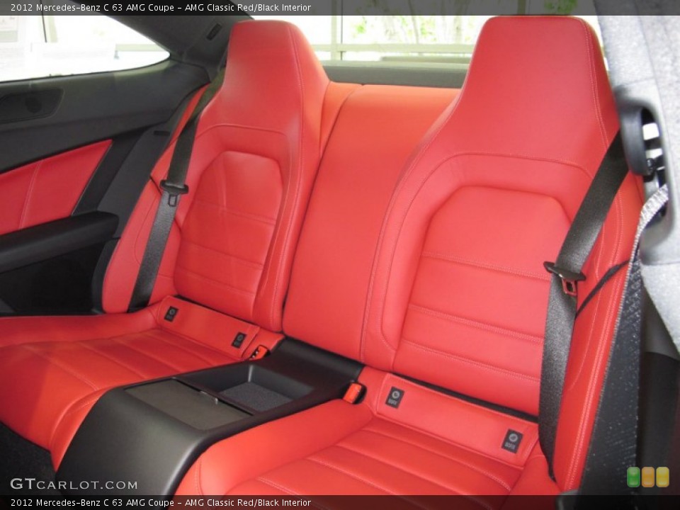 AMG Classic Red/Black Interior Rear Seat for the 2012 Mercedes-Benz C 63 AMG Coupe #66440778