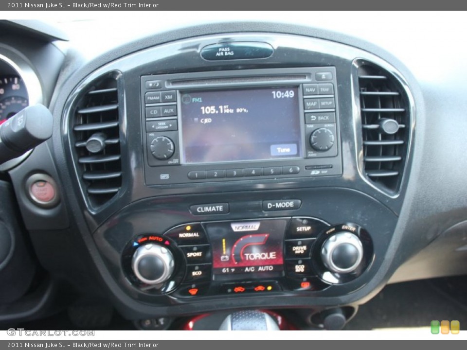 Black/Red w/Red Trim Interior Controls for the 2011 Nissan Juke SL #66442620