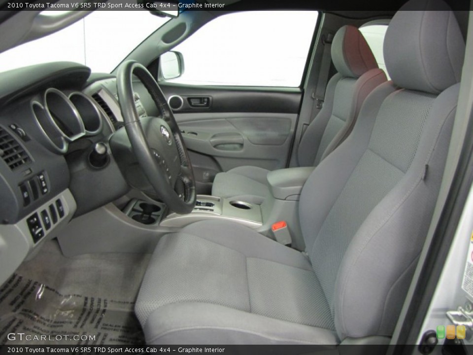 Graphite Interior Photo for the 2010 Toyota Tacoma V6 SR5 TRD Sport Access Cab 4x4 #66443202