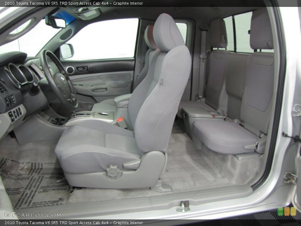 Graphite Interior Photo for the 2010 Toyota Tacoma V6 SR5 TRD Sport Access Cab 4x4 #66443211