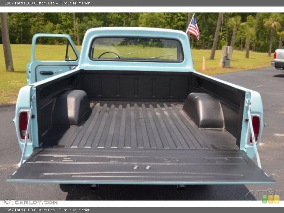 Turquoise Interior Trunk for the 1967 Ford F100 Custom Cab #66444120