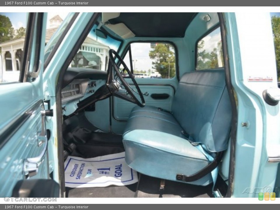 Turquoise 1967 Ford F100 Interiors
