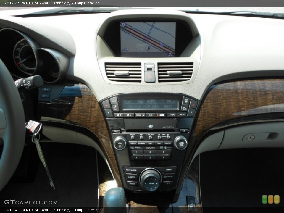 Taupe Interior Controls for the 2012 Acura MDX SH-AWD Technology #66449229
