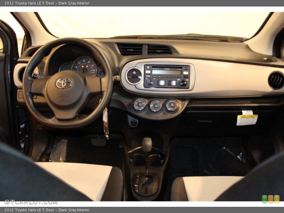Dark Gray Interior Dashboard for the 2012 Toyota Yaris LE 5 Door #66450493