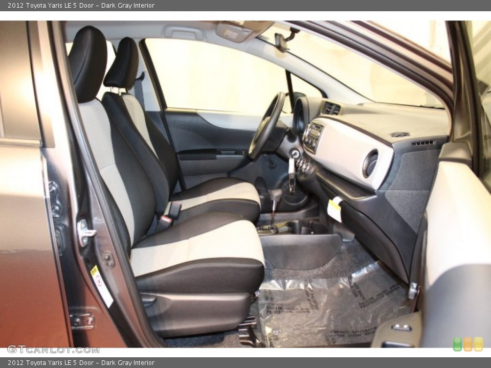 Dark Gray Interior Photo for the 2012 Toyota Yaris LE 5 Door #66450609