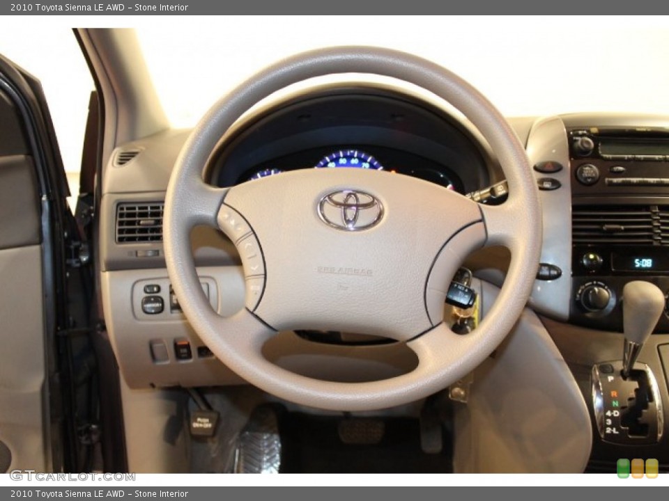 Stone Interior Steering Wheel for the 2010 Toyota Sienna LE AWD #66451659