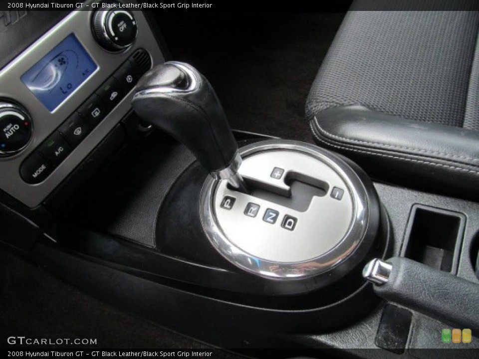 GT Black Leather/Black Sport Grip Interior Transmission for the 2008 Hyundai Tiburon GT #66452748