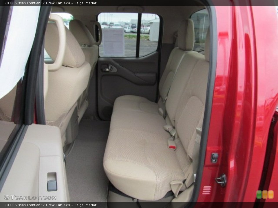 Beige Interior Rear Seat for the 2012 Nissan Frontier SV Crew Cab 4x4 #66452847