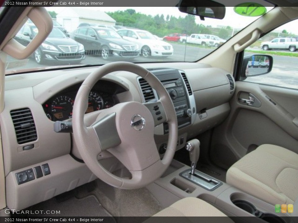 Beige Interior Photo for the 2012 Nissan Frontier SV Crew Cab 4x4 #66452856