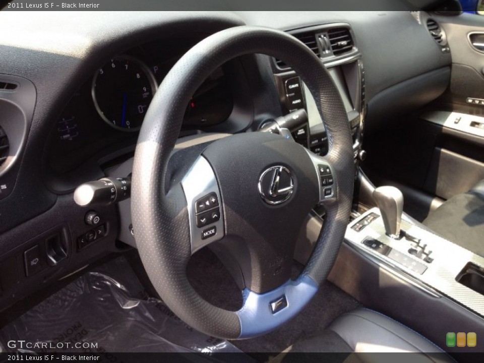 Black Interior Steering Wheel for the 2011 Lexus IS F #66458676
