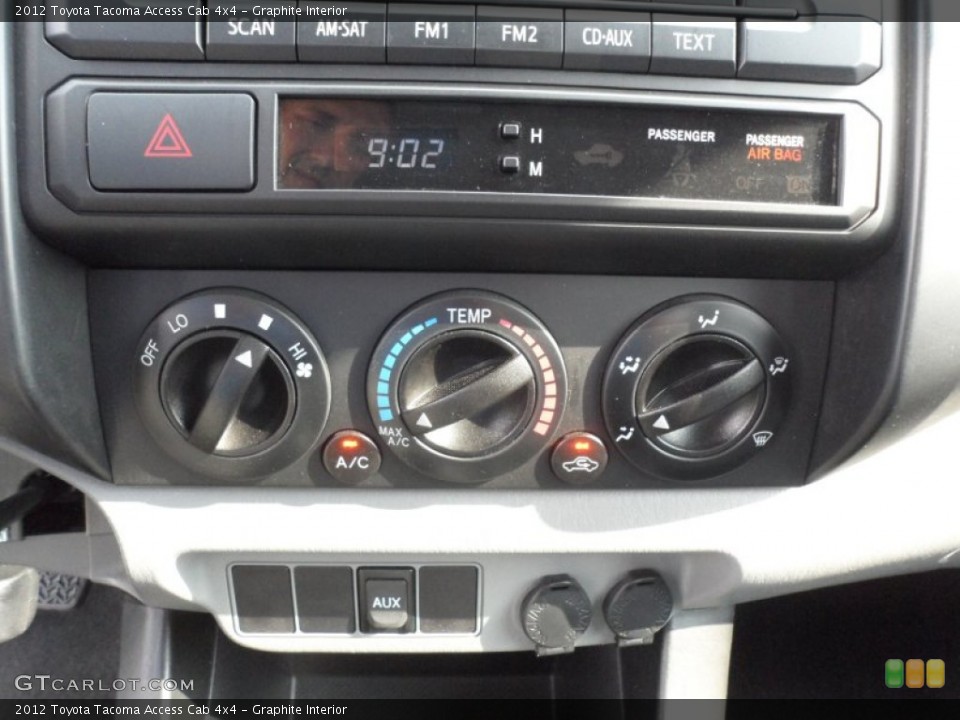 Graphite Interior Controls for the 2012 Toyota Tacoma Access Cab 4x4 #66461247