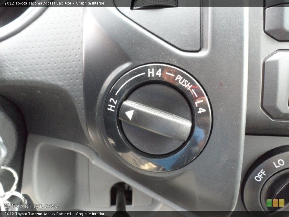 Graphite Interior Controls for the 2012 Toyota Tacoma Access Cab 4x4 #66461259