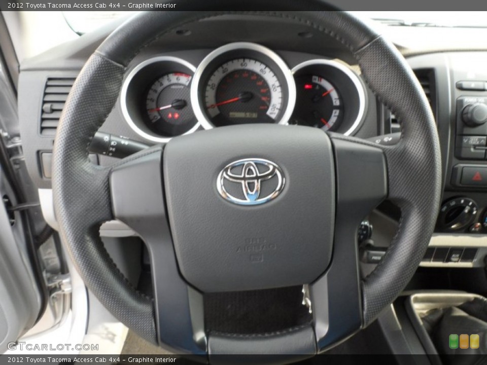 Graphite Interior Steering Wheel for the 2012 Toyota Tacoma Access Cab 4x4 #66461265