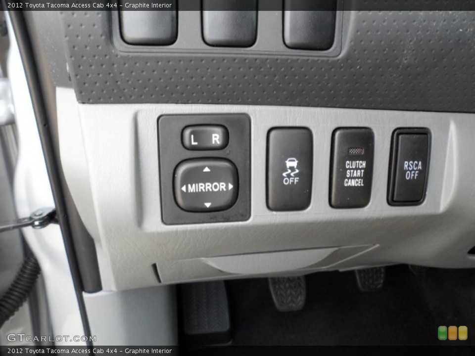 Graphite Interior Controls for the 2012 Toyota Tacoma Access Cab 4x4 #66461284